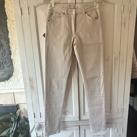 MAISON MARTIN MARGIELA PARIS FADED CAMEL DENIM JEANS - Picture 1 of 7